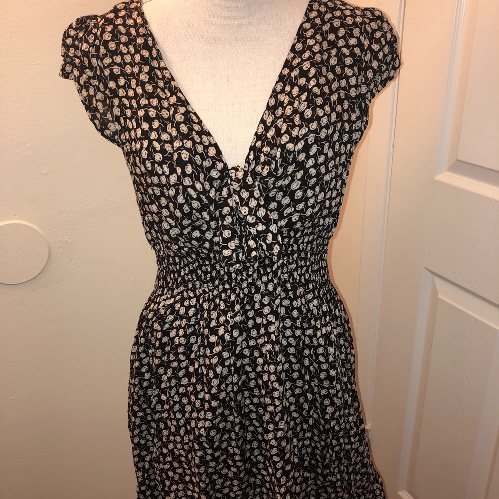 Black/Cream Patterned Dress